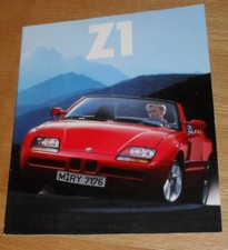 BMW Z1 Large Format Brochure 1989-1990 - UK Market