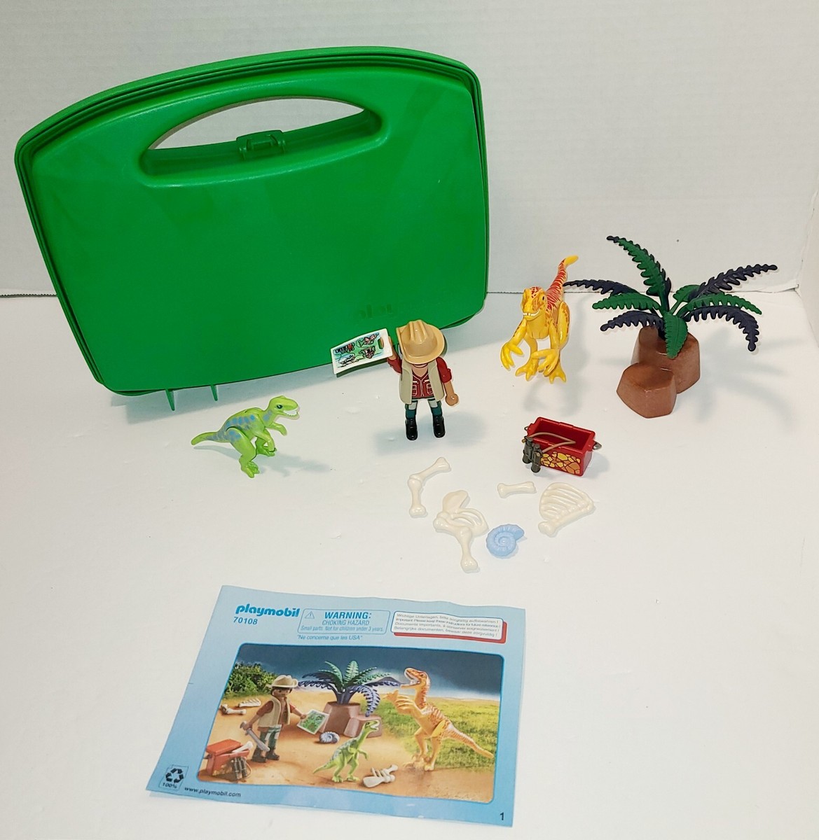 Playmobil Dinos 70605 pas cher, Coffret cadeau - Paléontologue Playmobil Dinos 70605 pas cher, Coffret cadeau - Paléontologue