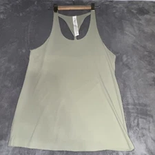 Alo Yoga Don’t Get It Twisted Sage Green Tank Top Women’s Size XS EUC