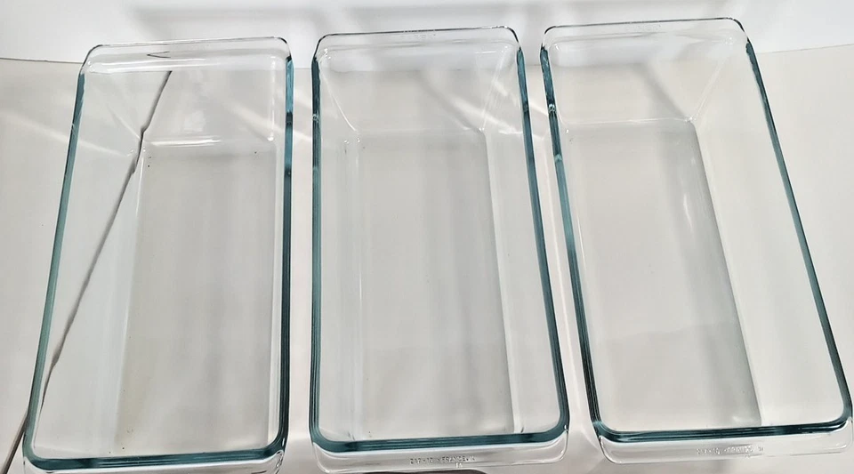 3x Philips Ekco Hostess Trolley Platos y Tapas de Vidrio Genuino Pyrex De Colección Foto 3 de 4