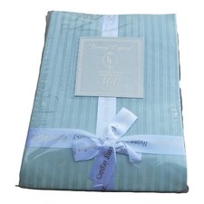 2 Standard Pillow Cases 100  Cotton Sage On Sage Stripe New Living Legacy