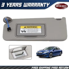 NEW Driver Side Sun Visor Assembly Gray 83280T2FA52ZA For 2013-2017 Honda Accord