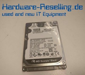 WD Western 160GB 2.5" 7.2k rpm SATA HDD WD1600BEKT-00F3T0