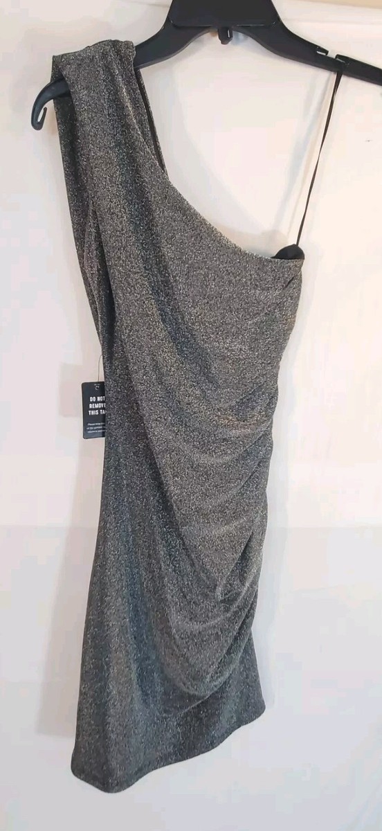 express silver dress Express Dress Shimmering Silver Party Dress Size 6 NWT