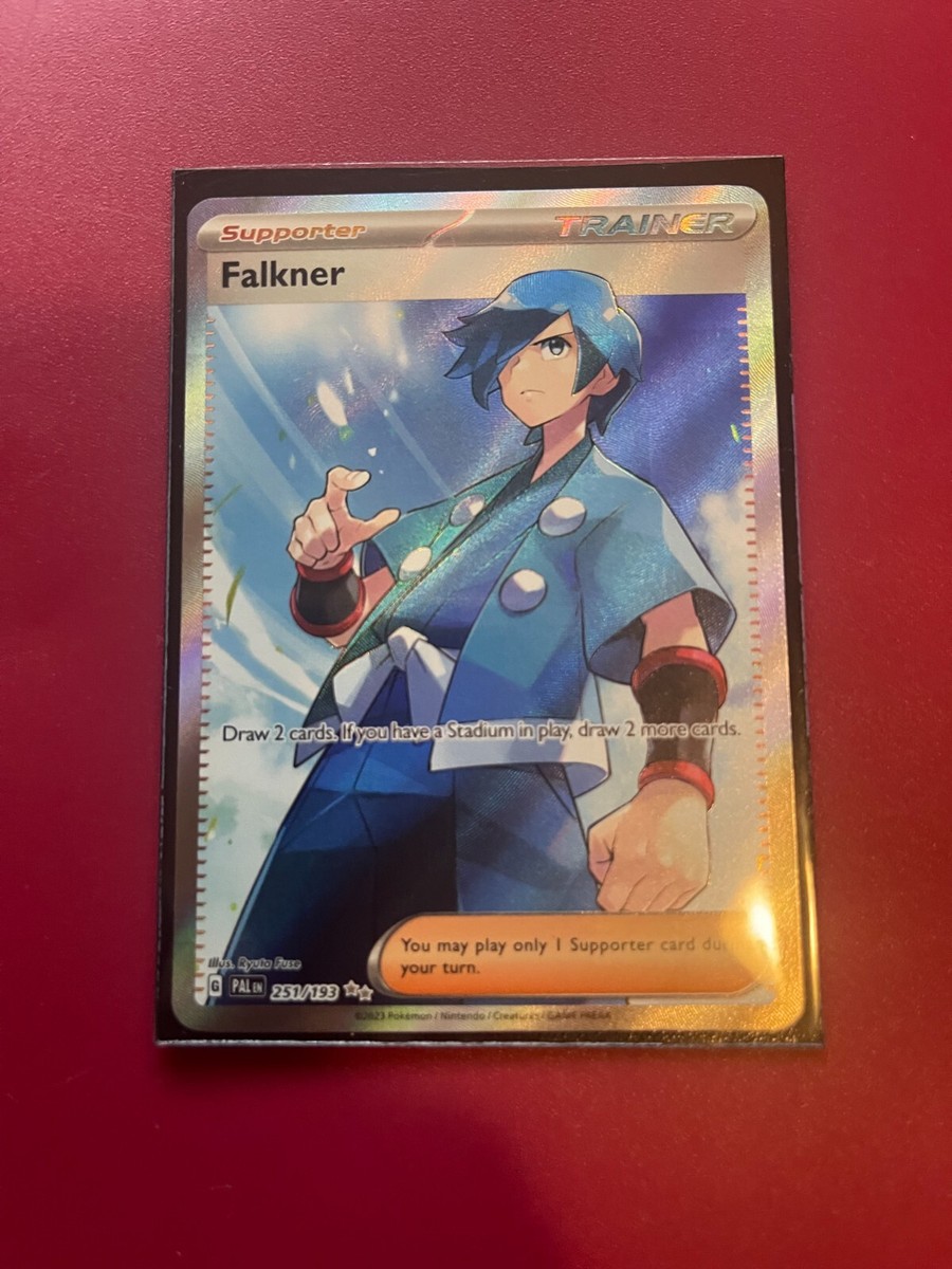 Pokemon Falkner 251/193 Full Art Trainer - Paldea Evolved IN HAND NM