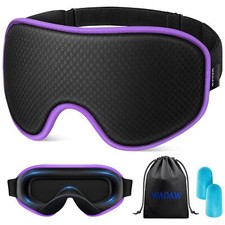 WAOAW Sleep Mask for Men Women Blackout Eye Masks for Sleep - 3D Breathable S...