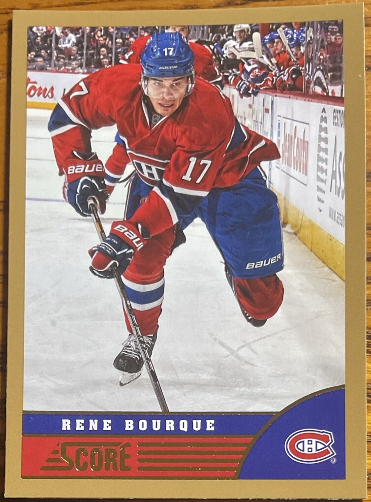 2013-14 Score Gold Rene Bourque #261 Montreal Canadiens