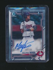 MALFRIN SOSA 2021 BOWMAN CHROME 1ST RC AUTO #CPA-MS