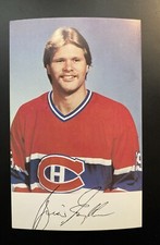 1981 Official Montreal Canadiens Vintage Hockey Postcard Photo - Brian Engblom