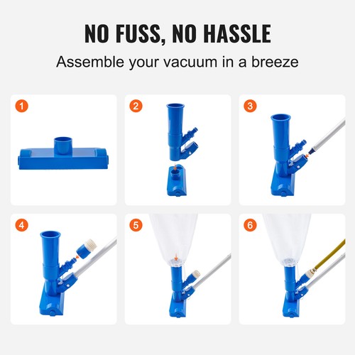 Handheld Ground Swimming Pool Vacuum Portable Jet Underwater Cleaner w/Filter Ba - Picture 9 of 13