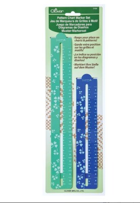 Clover 3164 Pattern Chart Magnetic Gage Place Marker Set 8-1/2'' & 11-3/4''