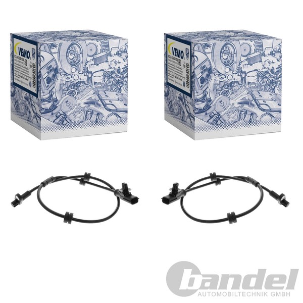 2X Vemo ABS-SENSOR Raddrehzal Hinten Passend FüR Ford B-MAX Fiesta-image