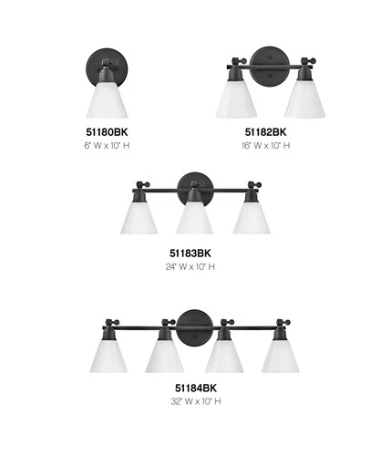 Hinkley Lighting 51182 Arti 2 Light 16"W Bathroom Vanity Light - Brass - Picture 4 of 5