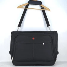 Swiss Gear Wheeled Rolling Garment Bag Luggage Black w Hanging Feature 43x25x8.5
