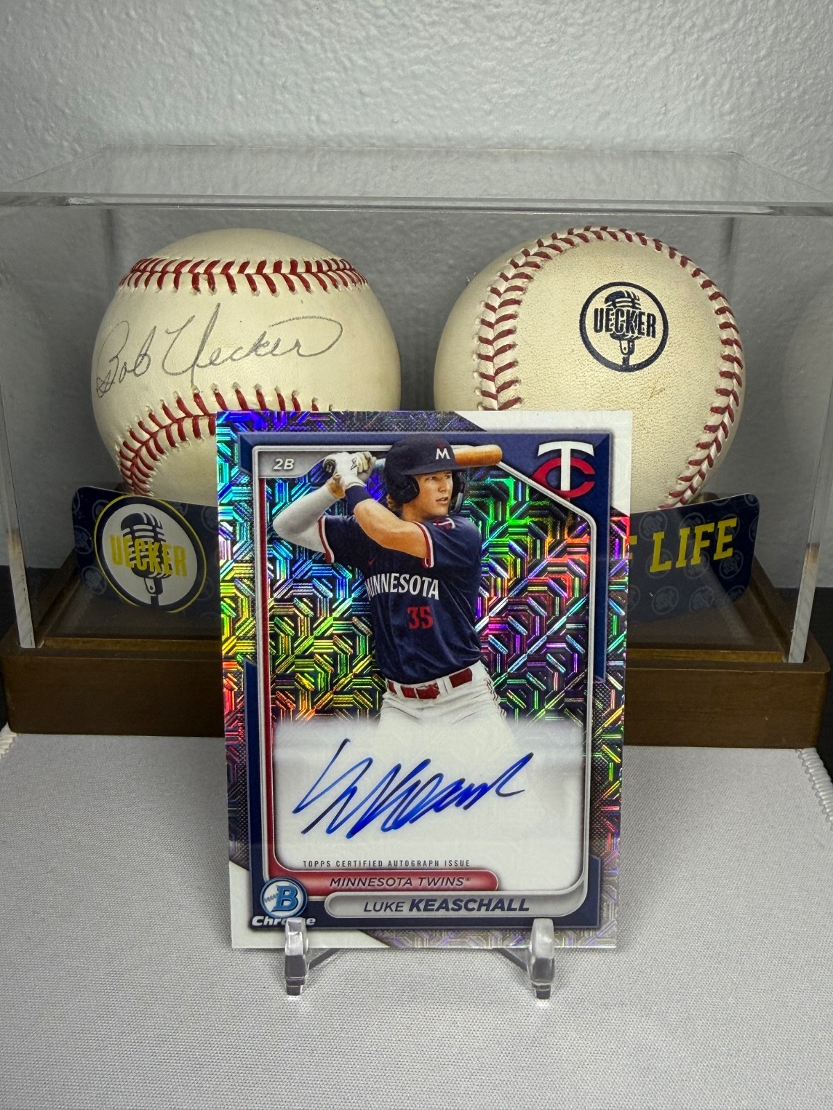 2024 Bowman Chrome Prospect MEGA BOX AUTO Luke Keaschall #BMA-LK Minnesota Twins