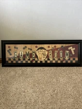 Beautiful Game Room Poker Card Sign Linda Spivey Gambling Man Cave Bar 33” x 11”
