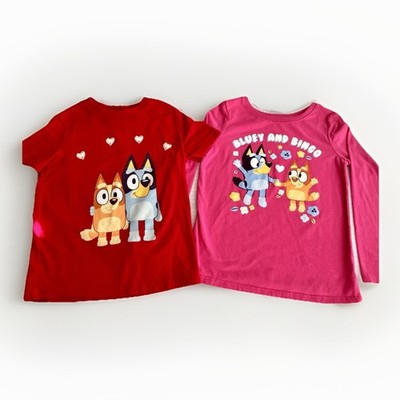 Bluey Bingo Girls Shirt Bundle 6 7 6X Old Navy Jumping Beans