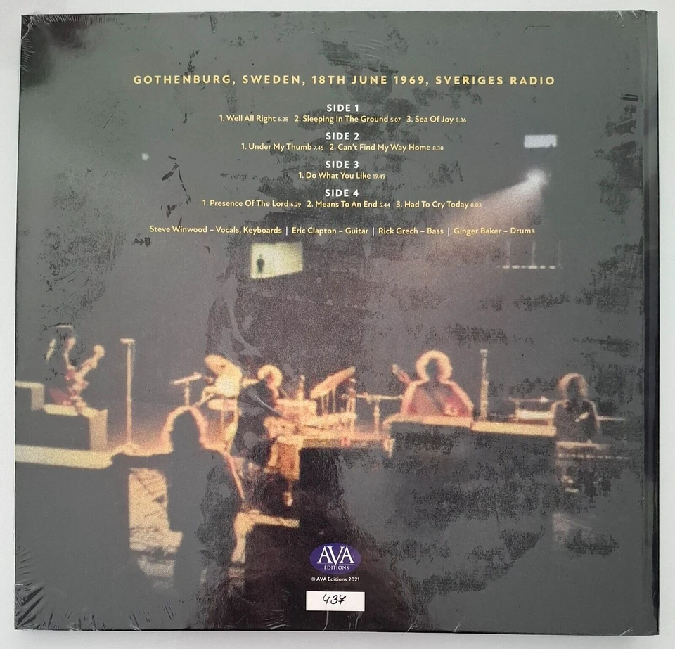 Blind Faith – Gothenburg '69 ~ Deluxe 2x Vinyl LP Record, Poster, Book, Numbered - Image 2 of 4