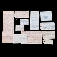 WWII Personal Papers AAF Airman 1943 to 1945 Lot of 11 Pieces