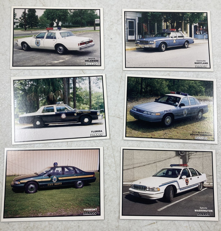 (149) 1993 Series 1 Sannco Police Collectors Cards Complete Set Rare - missing 1