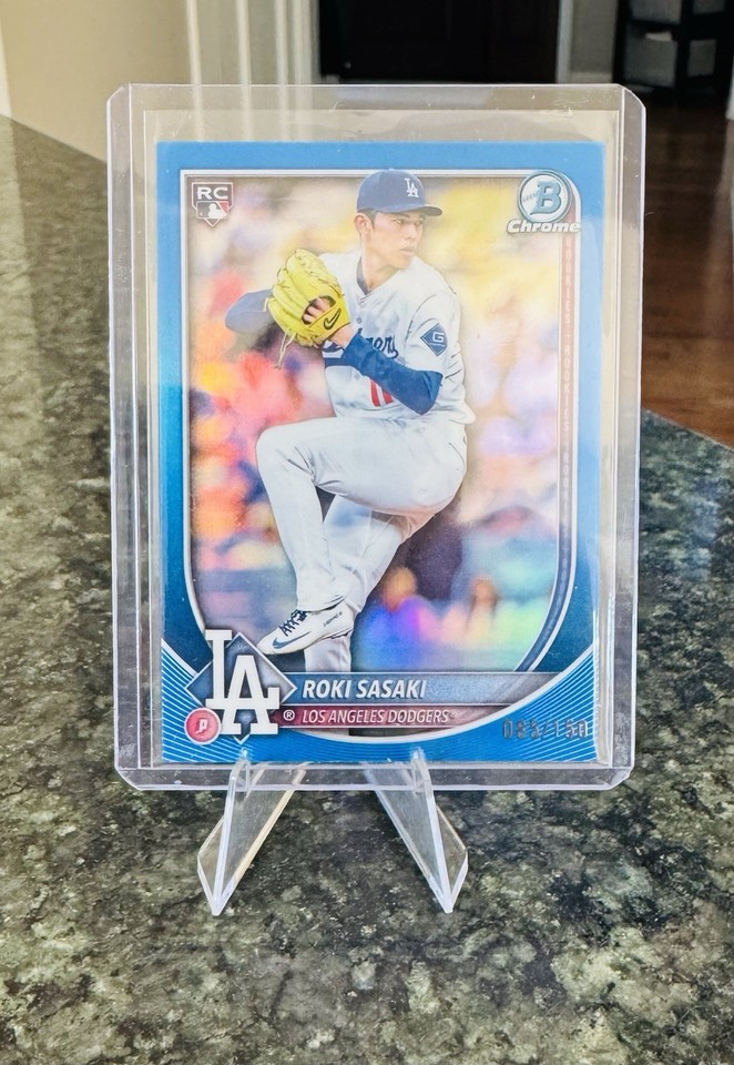 2025 Bowman Chrome Roki Sasaki TRUE BLUE (Color Match) /150 RC | eBay