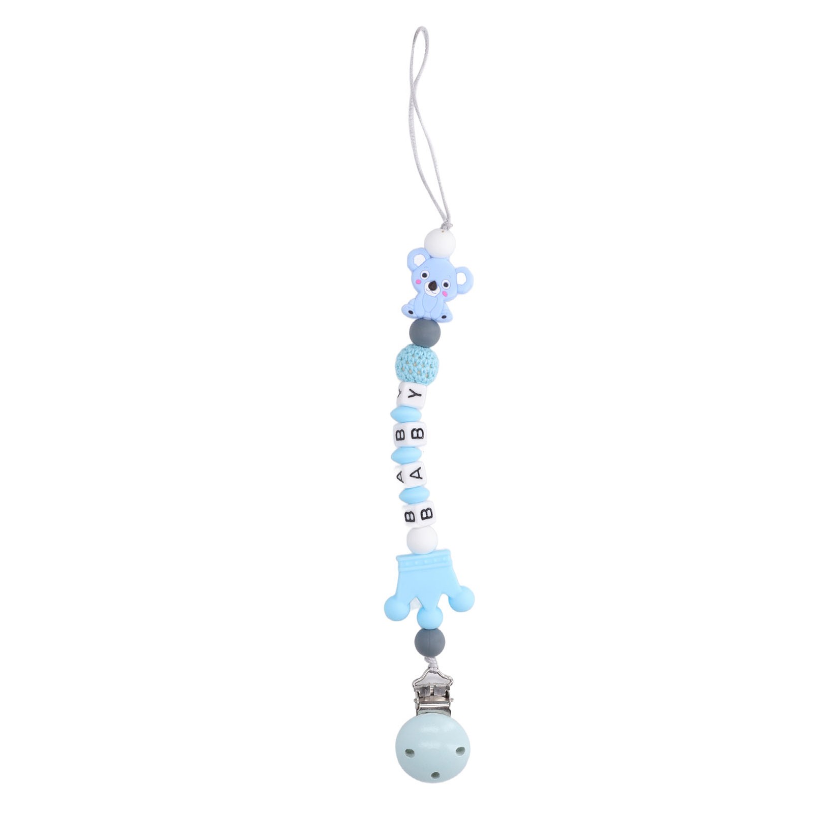 Baby Silicone Clip Holder Teething Toy For Convenient Use For Baby Infants New