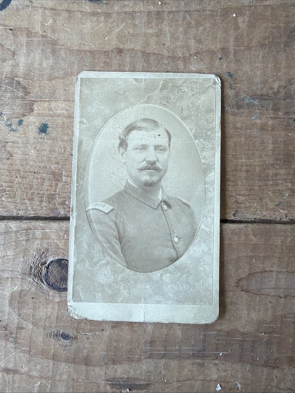 Civil War CDV Man In Uniform Yorkville, SC Studio Hoefer? Photograph