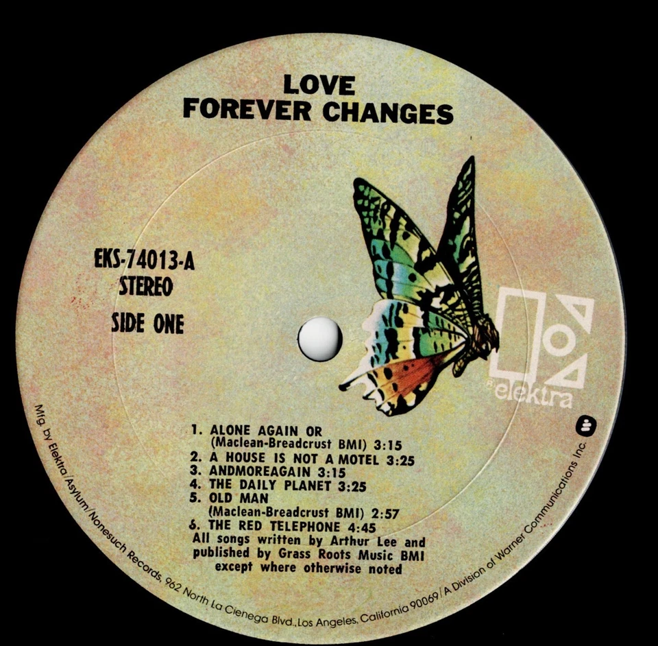 LOVE forever changes U.S. ELEKTRA LP EKS-74013_original butterfly label - Image 4 of 4