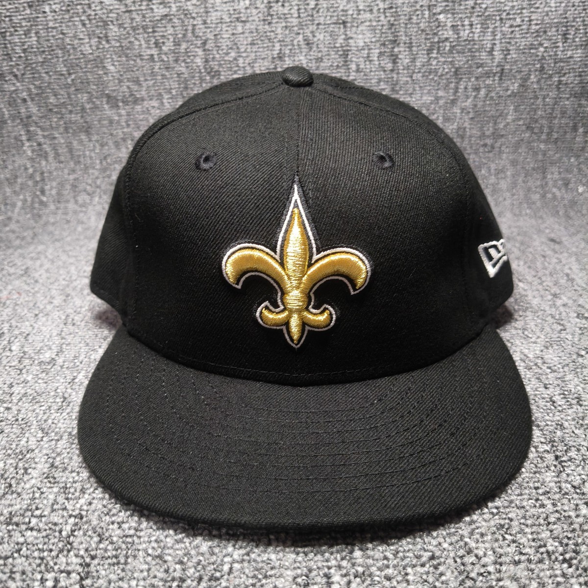 New Era New Orleans Saints NFL Black Snapback Hat Cap Gold Fleur De Lis