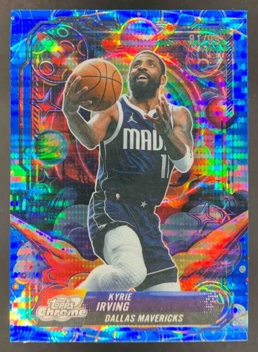 Kyrie Irving 2025-26 Topps Cosmic Chrome Propulsion Blue Moon Refractor /99