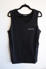 Balenciaga Logo Embroidered Loose Tank Top XXS Fits SLIM Medium 
