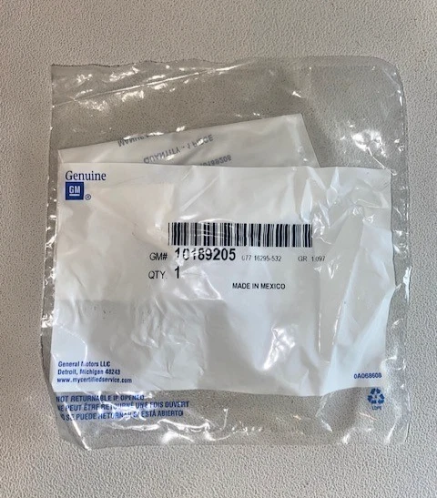 GM 1993-2007 TERMOSTATO TUBO DE DERIVACIÓN ANILLO TÓRICO ORIGINAL FABRICANTE DE EQUIPOS ORIGINALES PIEZA NUEVA, P/N 10189205 Foto 3 de 4