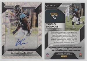 2016 Panini Prizm Rookie Blue Wave /149 Yannick Ngakoue #RA-YNG Auto RC