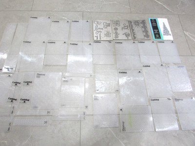 Embossing Folders Cuttlebug Provo Craft Sizzix Lot Of 35+