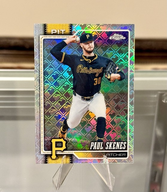 2026 Topps Chrome Baseball PAUL SKENES #150 LOGOFRACTOR Pittsburgh Pirates