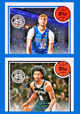 2025-26 Topps Basketball: 1980-81 RETRO / 45th ANNIV. INSERTS ! Pick from List !