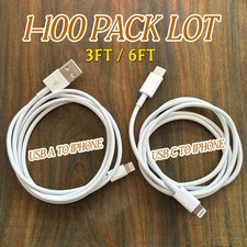 Fast Charging For iPhone 14 Plus 13 Mini 12 11 Pro Max XS 8 6 SE Cable Cord Lot