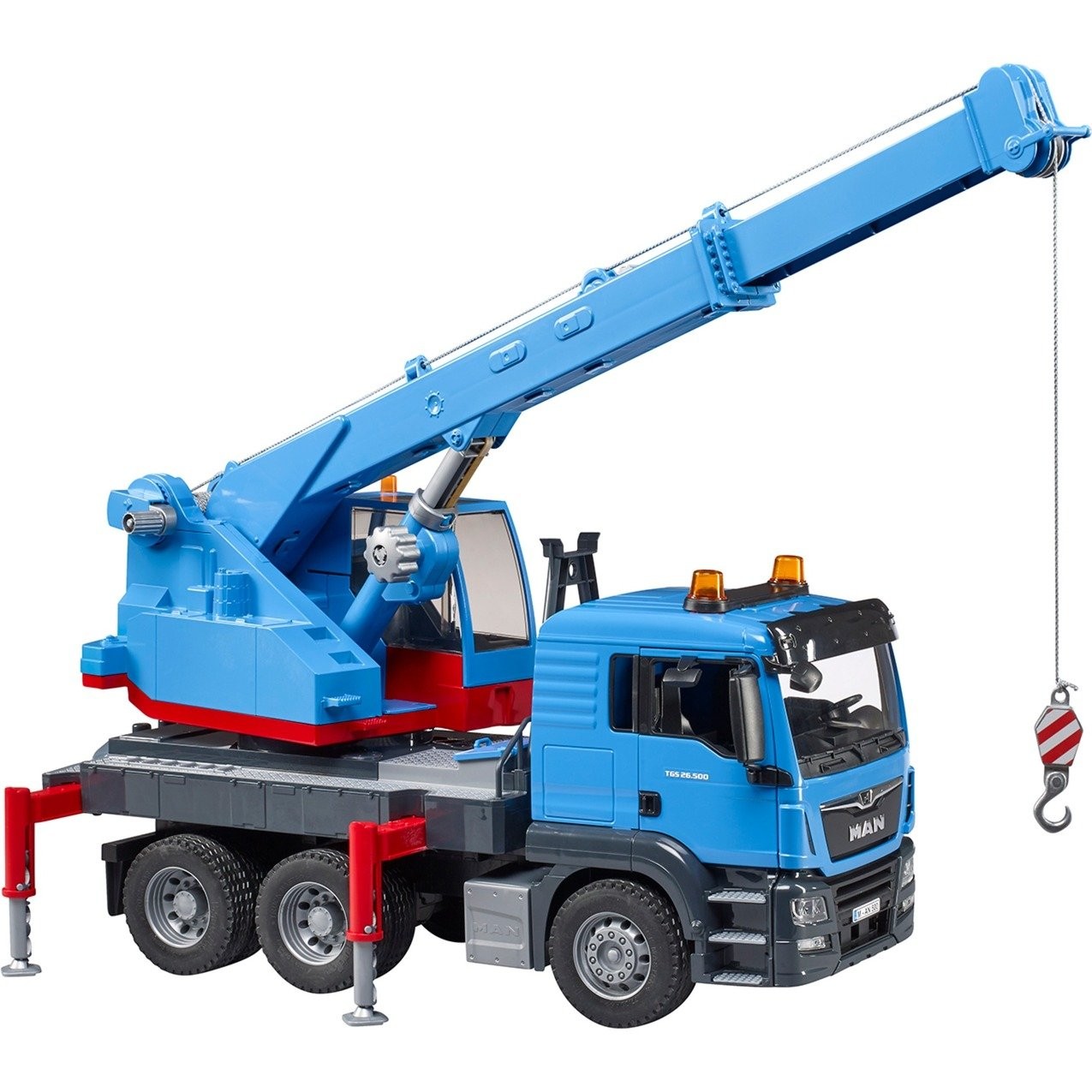 BRUDER MAN TGS Kran-LKW (BRUDER MAN TGS crane truck, model vehi) - Immagine 3