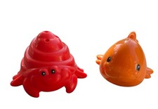 Fisher Price Ocean Wonders Musical FishBowl Replacement 2 Fish Crab red orange