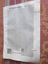 1507- SHEET POST-INCUNABLE.ENEIDA,BUCÓLICA,GEORGICAL.PUBLIUS VERGILIUS. CXCIII