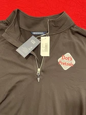 Cutter & Buck Eco Knit Quarter Zip Shirt Men XL Long Sleeve Black DOT’s PRETZELS