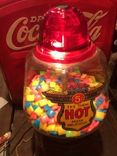 1940's REGAL VINTAGE 5 CENT COIN OP Hot NUTS CANDY MACHINE WORKING