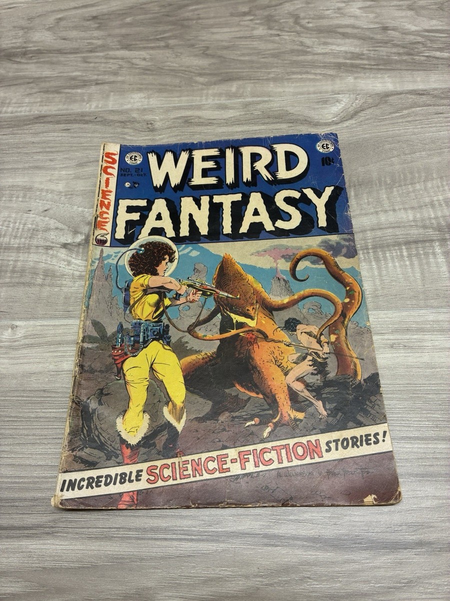 WEIRD FANTASY #21 NICE PRE-CODE HORROR FRAZETTA COVER ART GOLDEN