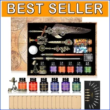 Exquisite Quill Pen Ink Set with Accessories - Perfect for Calligraphy Lovers