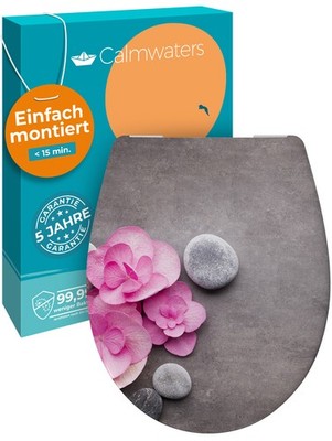 WC-Sitz Motiv Wellness Orchidee Absenkautomatik Antibakteriell Abnehmbar oval