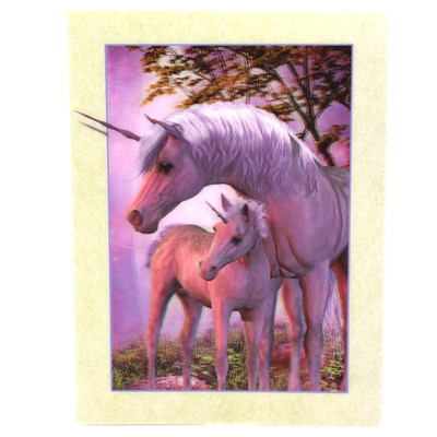 Unicorns 3D Lenticular Poster 12 x 16 Inches Rigid Print