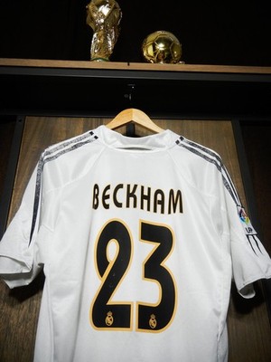 Real Madrid 2004/05 Home Jersey – David Beckham #23 – Medium
