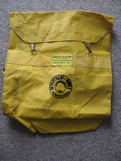 Vintage Pennsylvania Department Of Mines Brattice Mine Vent Tube Powder Bag