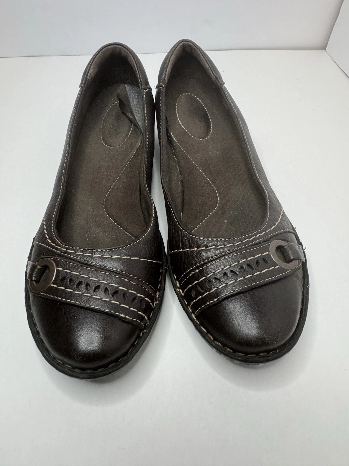 Ballerine Clarks Bendables in pelle marrone taglia 7 5 M