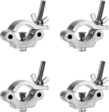 .Silver 2  Heavy Duty Truss Clamp, 667Lb 300Kg Aluminum Alloy Stage Lighting Cla